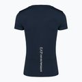 Koszulka damska EA7 Emporio Armani Train Shiny navy blue/logo light gold 2