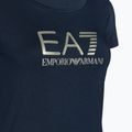 Koszulka damska EA7 Emporio Armani Train Shiny navy blue/logo light gold 3