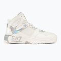 Buty EA7 Emporio Armani Basket Mid white/iridescent 2