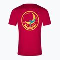 Koszulka męska La Sportiva Climbing on the Moon fucsia/giallo 2