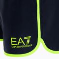 Szorty kąpielowe męskie EA7 Emporio Armani Water Sports Core Piping blu navy/fluo lime 3