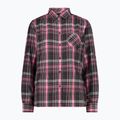 Koszula damska CMP 33S5626 antracite/pink fluo/plum