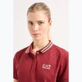 Koszulka damska EA7 Emporio Armani Golf Pro Polo Damier syrah 4