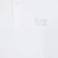 Koszulka polo męska EA7 Emporio Armani Core Identity Polo white/silver logo 3