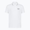 Koszulka polo męska EA7 Emporio Armani Core Identity Piqué Polo white