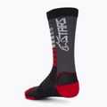 Skarpety Alpinestars Drop 22 black/bright red 2