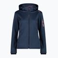 Kurtka softshell damska CMP 39A5006M Zip Hood blue ink mel. 5