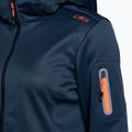 Kurtka softshell damska CMP 39A5006M Zip Hood blue ink mel. 3