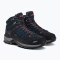 Buty trekkingowe męskie CMP Rigel Mid Wp blue/flash orange 4