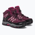 Buty trekkingowe dziecięce CMP Rigel Mid Wp prugna/peach 4