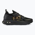 Buty EA7 Emporio Armani Black & White Altura Knit triple black/gold 2