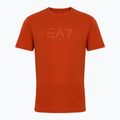 Koszulka męska EA7 Emporio Armani Visibility Cotton Crew rooibos tea