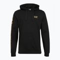 Bluza męska Emporio Armani EA7 Train Logo Series Extended Logo Hoodie black/gold