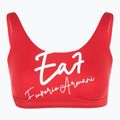 Strój kąpielowy dwuczęściowy damski EA7 Emporio Armani Maxi Logo Bikini Top racing red 3