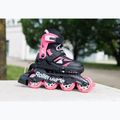 Rolki dla dzieci z ochraniaczami Rollerblade Microblade Combo Jr black/pink 8
