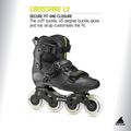 Rolki męskie Rollerblade Crossfire LX black/lime 8