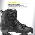 Rolki męskie Rollerblade Crossfire LX black/lime 10