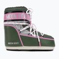 Śniegowce damskie Moon Boot Icon Low Space Racing forest green/silver/pink 2