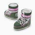Śniegowce damskie Moon Boot Icon Low Space Racing forest green/silver/pink 8