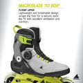 Rolki męskie Rollerblade Macroblade 110 Boa black/grey/lime 8