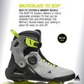 Rolki męskie Rollerblade Macroblade 110 Boa black/grey/lime 10