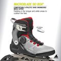 Rolki męskie Rollerblade Macroblade 90 Boa black/grey/red 8