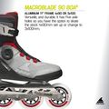 Rolki męskie Rollerblade Macroblade 90 Boa black/grey/red 9
