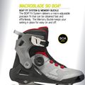 Rolki męskie Rollerblade Macroblade 90 Boa black/grey/red 10