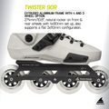 Rolki Rollerblade Twister 90R white smoke/black 9