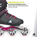 Rolki damskie Rollerblade Macroblade 90 W black/burgundy/ocean green 9
