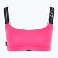 Strój kapielowy dwuczęściowy damski EA7 Emporio Armani Logo Tape Bikini Top neon pink 3