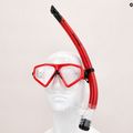 Zestaw do snorkelingu Aqualung Saturn Combo transparent/red 11