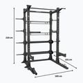 Klatka treningowa Centr Perform Series Half Rack Complete Package Centr x Hyrox black 9
