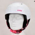 Kask narciarski dziecięcy UVEX Heyya Pro Jr white pink matt 9