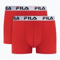 Bokserki męskie FILA FU5016/2 2 pary red