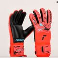 Rękawice bramkarskie dziecięce Reusch Attrakt Grip Evolution Finger Support bright red/future blue 9