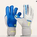 Rękawice bramkarskie Reusch Attrakt Gold Evolution Cut vapor gray/safety yellow/deep blue 10