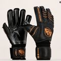 Rękawice bramkarskie dziecięce Football Masters Full Contact RF v4.0 czarne/złote 5