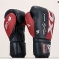 Rękawice bokserskie RDX REX F4 maroon/blue 11