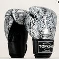 Rękawice bokserskie Top King Muay Thai Super Star Air Snake black/silver 7