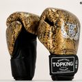 Rękawice bokserskie Top King Muay Thai Super Star Air Snake black/gold 6