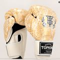 Rękawice bokserskie Top King Muay Thai Super Star Air Snake white/gold 6