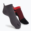 Skarpety Vibram FiveFingers Athletic No-Show 2 pary dark grey/red black