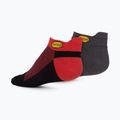 Skarpety Vibram FiveFingers Athletic No-Show 2 pary dark grey/red black 2