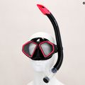Zestaw do snorkelingu Aqualung Hawkeye Combo black/pink 12