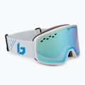 Gogle narciarskie Bollé Nevada white metalic blue matte/azure