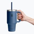 Kubek termiczny Hydro Flask Travel Tumbler Clear LID 945 ml harbor blue 5