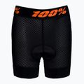 Bokserki rowerowe z wkładką dziecięce 100% Crux Liner Youth black