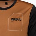Koszulka rowerowa męska 100% Ridecamp terracotta black 3