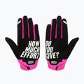 Rękawiczki rowerowe damskie 100% Brisker W neon pink/black 2